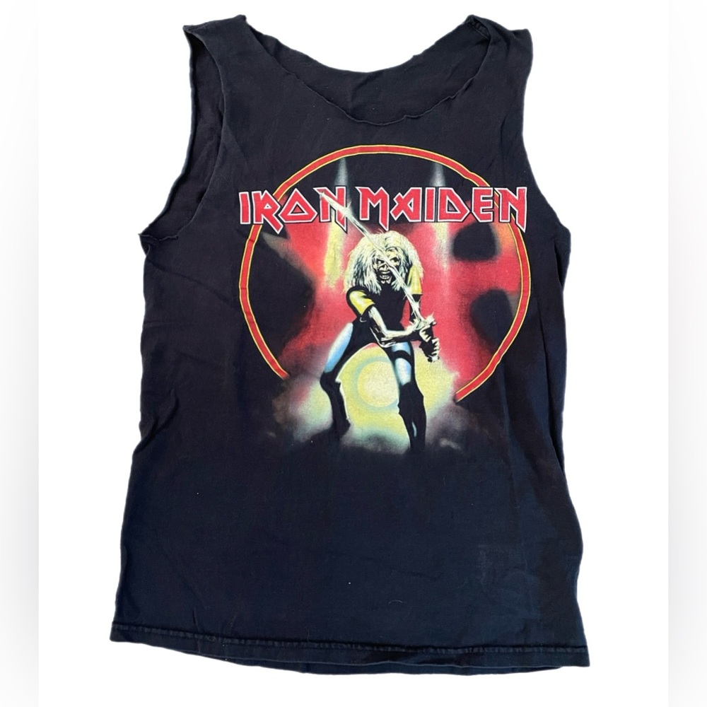 🗡️ Vintage 🗡️ Iron Maiden 👹 Maiden Japan cutoff tee